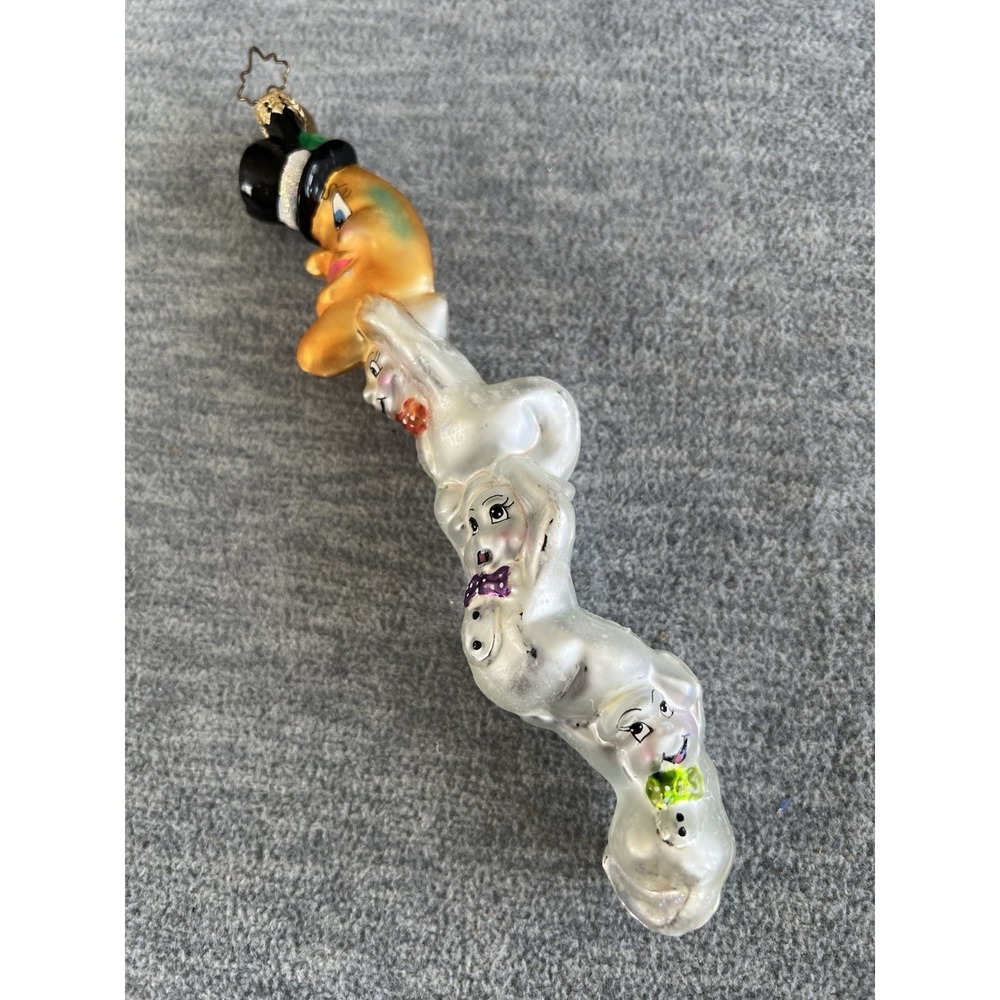 Christopher Radko Spooks In Space Stacked Halloween Ornament Retired Vintage EUC